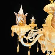 لوستر کریستالی آویزی کد 3030/8
